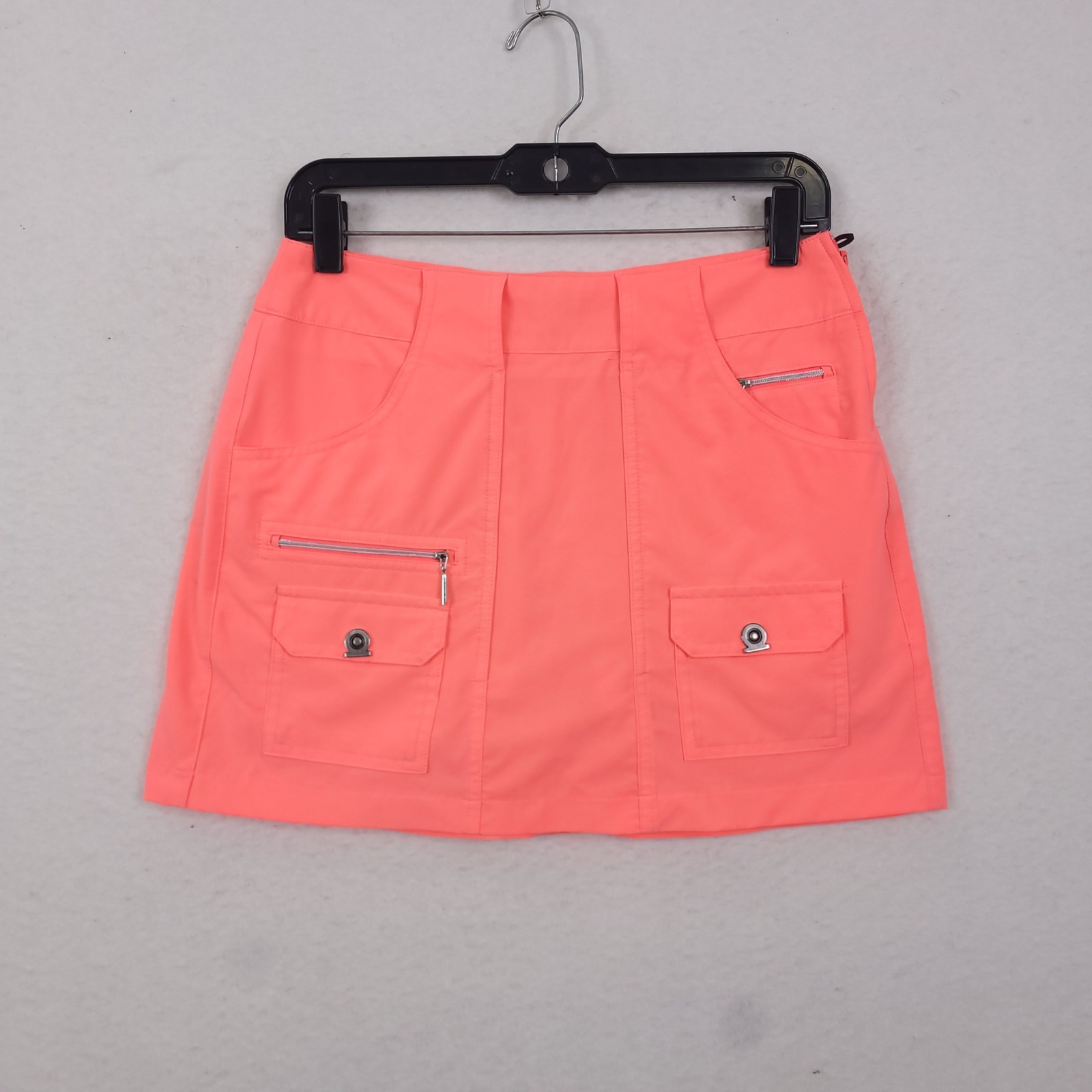 Jamie Sadock Golf Skort Neon Pink Size 2 Multi Pocket Performance Activewear